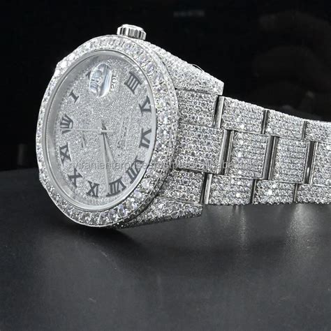 cheap mens fake diamond watches|men's moissanite watches.